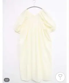 isthe fancy style オフホワイトワンピース バルーンシルエット