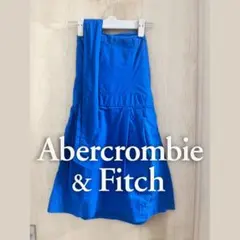 Abercrombie & Fitch ベアトップ ミニワンピース ブルーのサムネイル