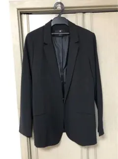 H&M ブラック テーラードジャケット US 6