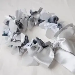 リボンクラウン グレー ブルー