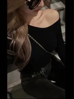 rekna リケーナ ワンショル ニットトップス