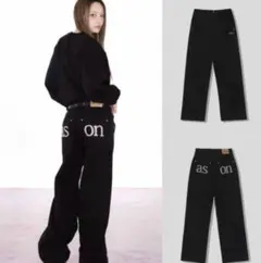 as on デニムパンツ SMOG WIDE PANTS ason 韓国 5f - メルカリ