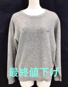 U015K レディースセーター グレー 秋冬POLOCLUB L 2/12のサムネイル