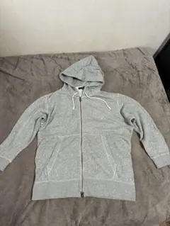 ユナイテッドアローズ　グレー フルジップ パーカー Mサイズ