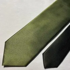 ◉極上品◉フェアファクス FAIRFAX★ 緑&濃い緑の切替 ★ソリッド・タイ