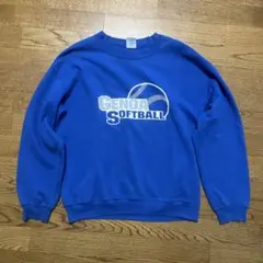 トレーナー　Mサイズ　古着　ブルー　GILDAN