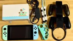 Switch 本体　どうぶつの森　joy-con充電グリップ付き　※箱無し