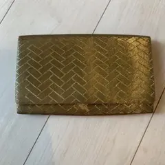 ゴールド 編み込み 和装❗️クラッチバッグ