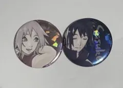 NARUTO 缶バッジ サスケ サクラ