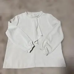 a.v.v 長袖 ボイタイ ブラウス ベージュ M