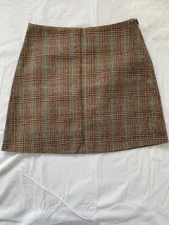 チェック柄台形ミニスカート　Mサイズ