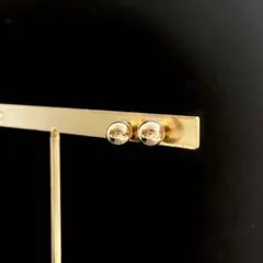 【新品】ゴールド 5mm ボール ピアス シンプルアクセサリー 上品 パーティ