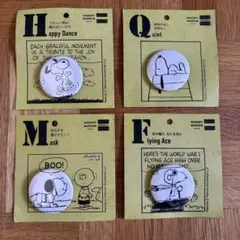 スヌーピーミュージアム　バッジ　4つ　未使用