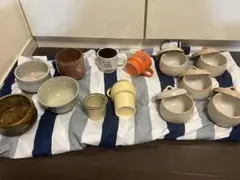 陶器製・ガラス製食器セット（複数色・まとめ売り)