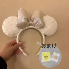 【おまけ付き】ディズニー★カチューシャ★Disney★ミニー★リボン★ホワイト