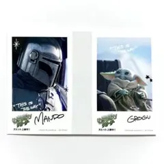 【STAR WARS】マンダロリアン＆グローグー メモリアルフォトカード