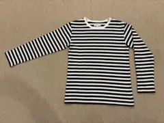 agnes b アニエスベー_定番長袖ボーダーTシャツ_ブラック