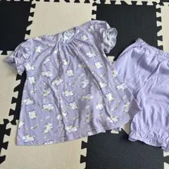 ユニコーン柄パジャマセット（紫色）130