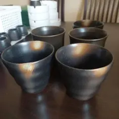 備前焼 ぐい呑 4客セット 岡山 酒器 陶雅堂 箱付き - メルカリ