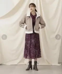 フェイクムートンフライトジャケット