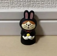 デコレ コンコンブル ねこずきん お月見うさぎ 黒