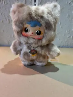 Samuel可愛い白茶ブチ猫ぬいぐるみ17cm