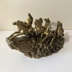 うまくいく　置物　馬　金　D 馬九いく うまくいく 置物 馬 金 D 馬九いく うまくいく！】ゴージャスな