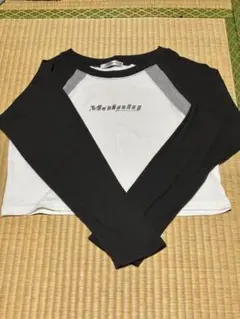 クロップドTシャツ 長袖