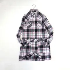 SOMETING EDWIN◇ロングチェック長袖シャツ☆チュニック　M　前開きのサムネイル