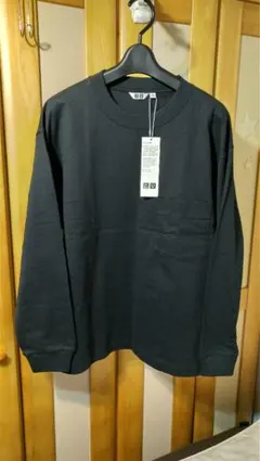 新品未使用(タグ付)早い者勝ちsale❗UNIQLO UクルーネックTシャツ黒M