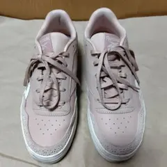 Reebok レザー本皮スニーカー ライトピンク 24cm