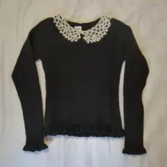 familiar 黒 セーター 140