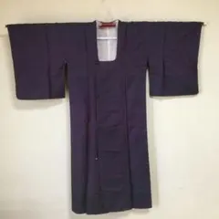 【値下げ】玉虫色　濃紺紫　和装雨ゴート？コート？昭和レトロ　アンティーク　ロング