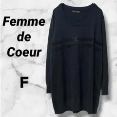 0093　チュニック　ニット　スパンコール　長袖　F