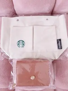 【新品】niko and ... 折り財布　スターバックス　バッグインバッグ