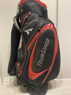 TOURSTAGEゴルフバック　ツアーステージ　赤✖️黒　新品未使用 2026年最新】tourstage ゴルフバッグの人気アイテム - メルカリ