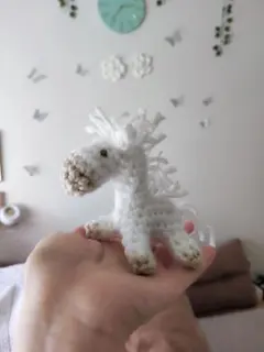 ペガサスの子供 ブルー あみぐるみ ハンドメイド | Mercari