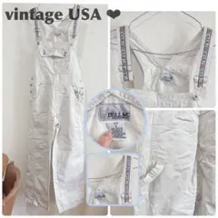 本日限定！　vintage USA ホワイト　オーバーオール　1980年代のサムネイル