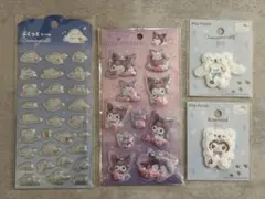 シェイカーステッカーズ　クロミ　ぷくっとシール　シナモン　ふわふわスノーワッペン