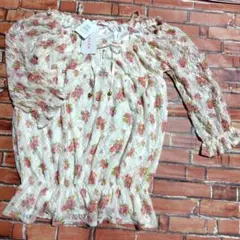 C.O.L.Z.A　花柄レース　五分袖　ブラウス　トップス　新品