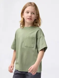 UNIQLO キッズ ポケット付きTシャツ 160cmのサムネイル