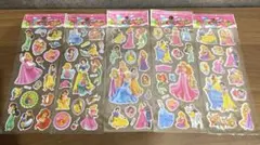 ディズニープリンセス ステッカーセット 5枚