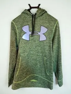 UNDER ARMOUR　パーカー プルオーバー　S グリーン 美品 STORM