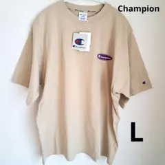 ※新品タグ付き【Champion】ベージュ Tシャツ Lサイズ
