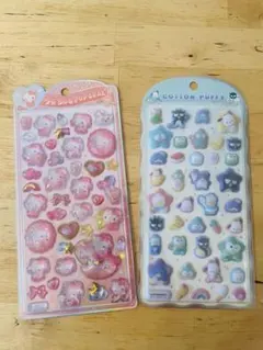 うるちゅるポップシール　キティベビー、コットンパフィーはぴだんぶい