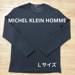 ミッシェルクランオム ダブルフェイスクルーネックカットソー 48 Ｌ 黒 日本製
