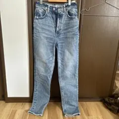 MOUSSY ハイウエスト ストレートデニムパンツのサムネイル