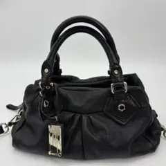 【美品】マークジェイコブズ ハンドバッグ ブラック y2k レザー