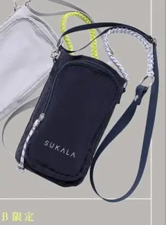 【SUKALA】ワイドマウスボトル、ショルダーボトルニットバッグ　セット SUKALA】ショルダーニットボトルバッグ ヨガLAVA ワイドマウスボトル
