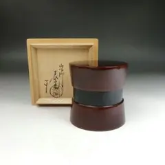 Ｘ４９　棗　『杵棗』『塗師　川瀬表完 作』　共箱　茶道具